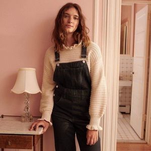 Madewell Ruffle-neck Pullover Sweater 🌙